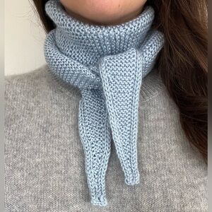 Blue handmade Sophie scarf